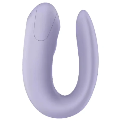 Satisfyer Double Joy - vízálló párvibrátor (lila)