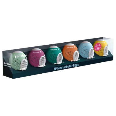 Satisfyer Egg Set - tojás maszturbátor szett férfiaknak (6 db)