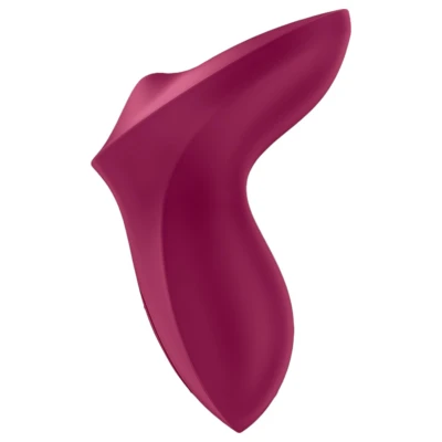 Satisfyer Exciterrr - forgó gyöngyös csikló vibrátor, csiklóizgató (piros)