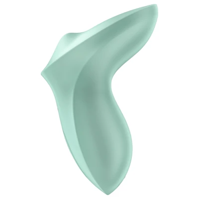 Satisfyer Exciterrr - forgó gyöngyös csikló vibrátor, csiklóizgató (zöld)