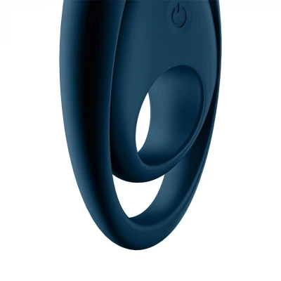 Satisfyer Glorious Duo - vibrációs péniszgyűrű (kék)