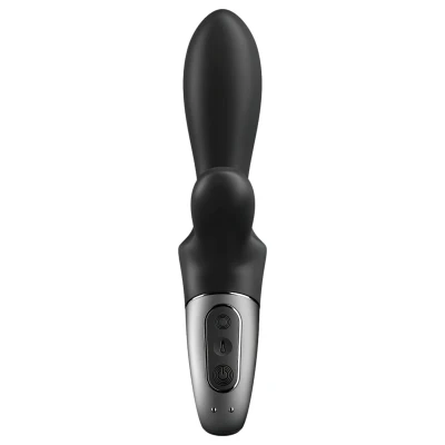 Satisfyer Heat Climax+ - app-vezérelt melegítő anál vibrátor (fekete)