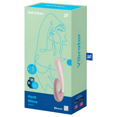 Satisfyer Heat Wave - App-vezérelt melegítő vibrátor (bézs)