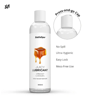 Satisfyer Juicy Creamy Caramel - ízesített síkosító (300ml)