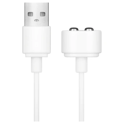 Satisfyer - mágneses USB töltőkábel - 2 db (fehér)