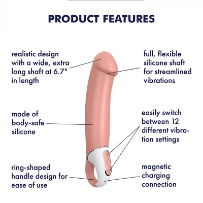 Satisfyer Master - vízálló, akkus vibrátor (testszínű)