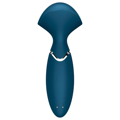 Satisfyer Mini Wand-er - vízálló masszírozó vibrátor (kék)