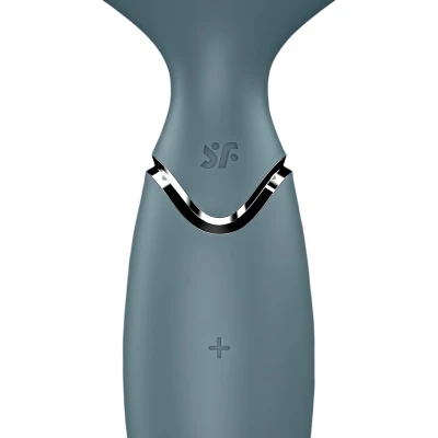 Satisfyer Mini Wand-er - akkus masszírozó vibrátor (szürke)