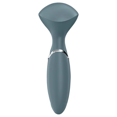 Satisfyer Mini Wand-er - akkus masszírozó vibrátor (szürke)