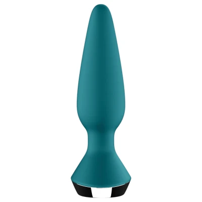 Satisfyer Plug-ilicious 1 - app-vezérelt anál vibrátor plug (zöld)