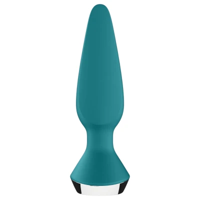 Satisfyer Plug-ilicious 1 - app-vezérelt anál vibrátor plug (zöld)