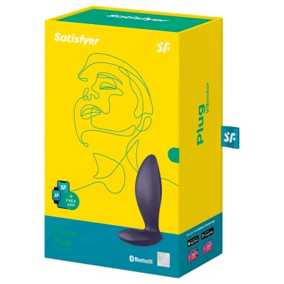 Satisfyer Power Plug - app-vezérelt anál vibrátor (lila)