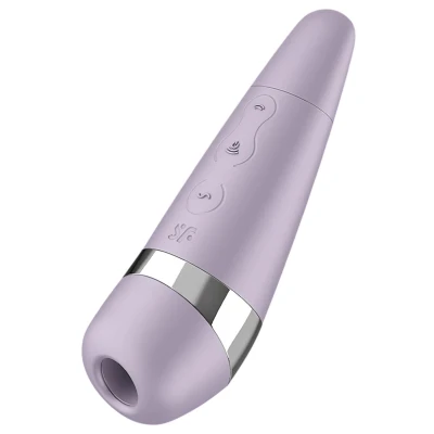 Satisfyer Pro 3+ Battery - léghullámos csiklóizgató vibrátor (lila)