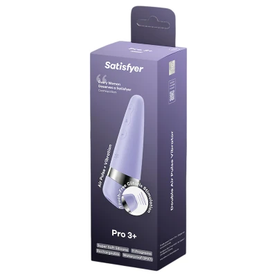 Satisfyer Pro 3+ - léghullámos csiklóvibrátor (lila)