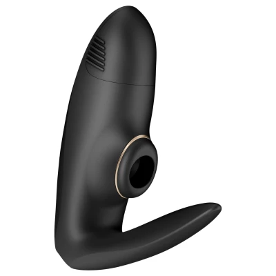 Satisfyer Pro 4 Couples - léghullámos párvibrátor (fekete)