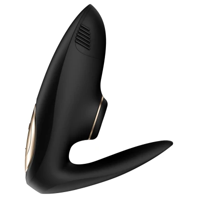 Satisfyer Pro 4 Couples - léghullámos párvibrátor (fekete)