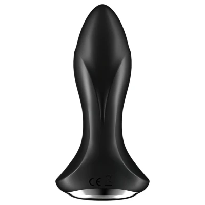 Satisfyer Rotator Plug 1 - gyöngyös anál vibrátor (fekete)