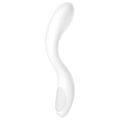 Satisfyer Rrrolling - mozgó golyós G-pont vibrátor (fehér)