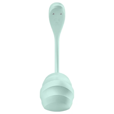 Satisfyer Smooth Petal - hordható app-vezérelt vibrotojás (zöld)