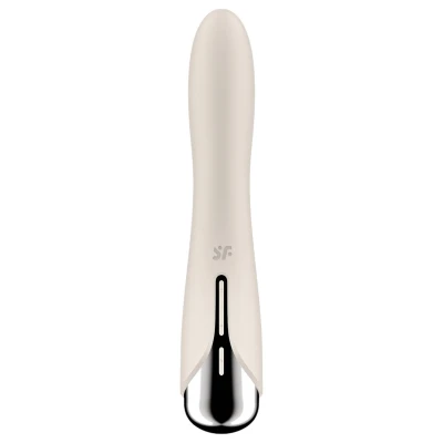 Satisfyer Spinning Vibe 1 - forgó fejes G-pont vibrátor (bézs)