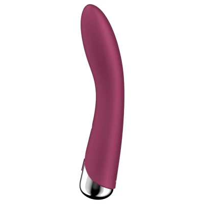 Satisfyer Spinning Vibe 1 - forgó fejes, akkus G-pont vibrátor (piros)