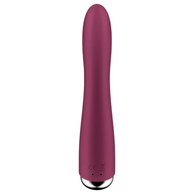 Satisfyer Spinning Vibe 1 - forgó fejes, akkus G-pont vibrátor (piros)