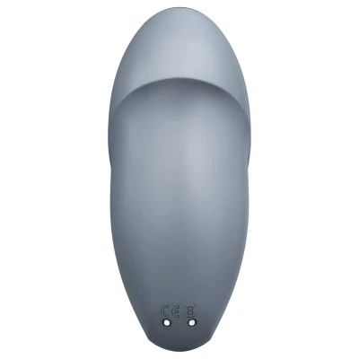 Satisfyer Tap & Climax 1 - 2in1 csikló vibrátor, csiklóizgató (szürke)