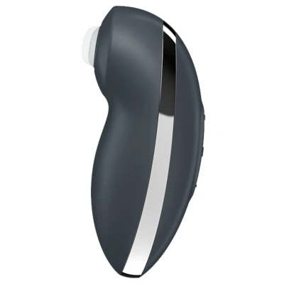 Satisfyer Tap & Climax 2 - 2in1 csikló vibrátor, csiklóizgató (szürke)