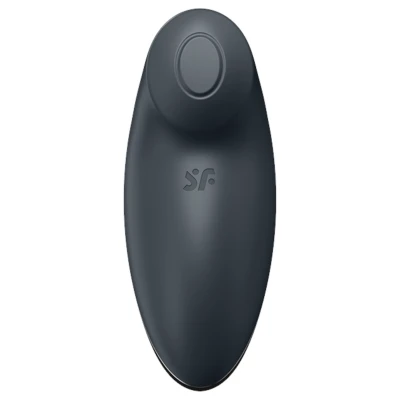 Satisfyer Tap & Climax 2 - 2in1 csikló vibrátor, csiklóizgató (szürke)