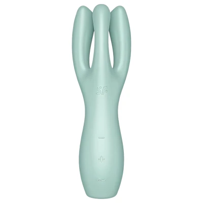 Satisfyer Threesome 3 - akkus csikló vibrátor, csiklóizgató (menta)