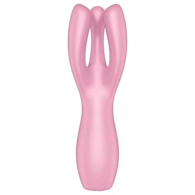 Satisfyer Threesome 3 - akkus csikló vibrátor, csiklóizgató (pink)