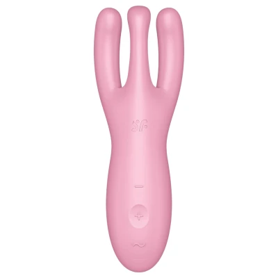 Satisfyer Threesome 4 - app-vezérelt csiklóvibrátor, csiklóizgató (pink)