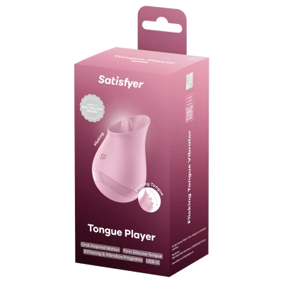 Satisfyer Tongue Player - nyelves csiklóizgató vibrátor (pink)