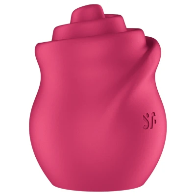 Satisfyer Tongue Twister - forgó nyelves csiklóizgató vibrátor (piros)