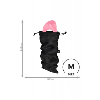 Satisfyer Treasure Bag - diszkrét tároló táska - közepes (fekete)