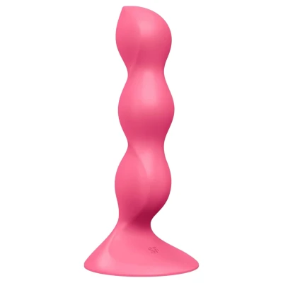 Satisfyer Triple Ball-R - gyöngyös anál dildó (piros)