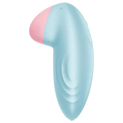 Satisfyer Tropical Tip - app-vezérelt csiklóvibrátor, csiklóizgató (kék)