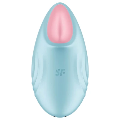 Satisfyer Tropical Tip - app-vezérelt csiklóvibrátor, csiklóizgató (kék)