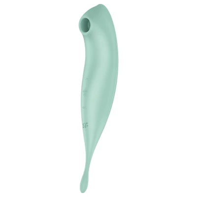 Satisfyer Twirling Pro - app-vezérelt csiklóvibrátor, csiklóizgató (menta)