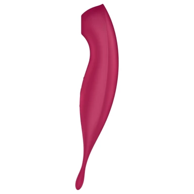 Satisfyer Twirling Pro - app-vezérelt csiklóvibrátor, csiklóizgató (piros)
