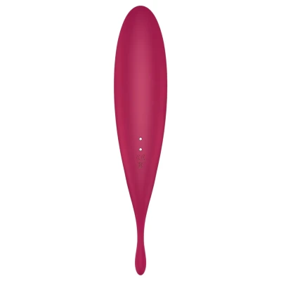 Satisfyer Twirling Pro - app-vezérelt csiklóvibrátor, csiklóizgató (piros)