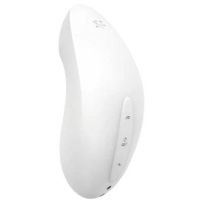 Satisfyer Vulva Lover 2 - léghullámos csikló vibrátor (fehér)