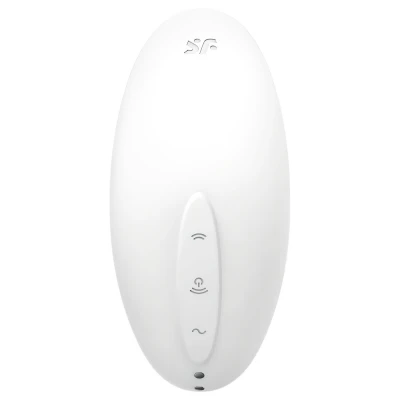 Satisfyer Vulva Lover 2 - léghullámos csikló vibrátor (fehér)