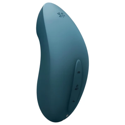 Satisfyer Vulva Lover 2 - akkus léghullámos csikló vibrátor (kék)
