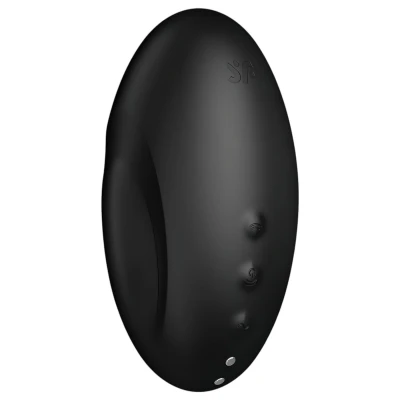 Satisfyer Vulva Lover 3 - léghullámos csiklóizgató (fekete)