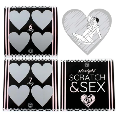 Secret Play Scratch & Sex Straight - kaparós szexpóz játék pároknak (5 nyelven)