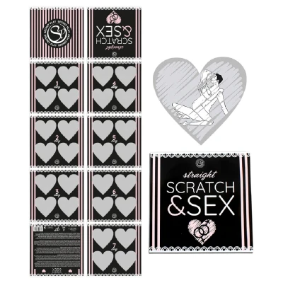 Secret Play Scratch & Sex Straight - kaparós szexpóz játék pároknak (5 nyelven)