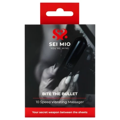 Sei Mio - halk, diszkrét mini vibrátor (fekete)