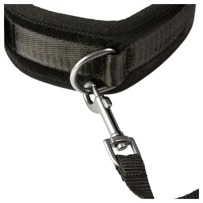 Sei Mio - nyakörv és póráz, bondage szett (fekete)