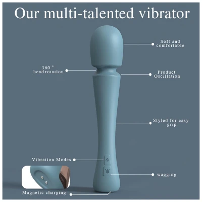 SEX HD Dancer - wand masszírozó vibrátor (türkiz)